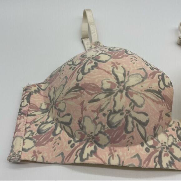 Vince Camuto Wire Free Floral Print Bra - Picture 2 of 10